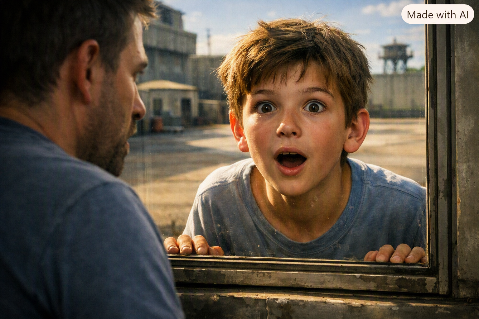 Boy at window